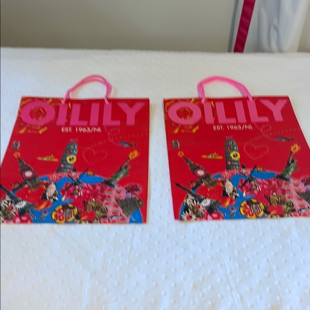 Oilily Vintage Paper Shopping Bag Tote